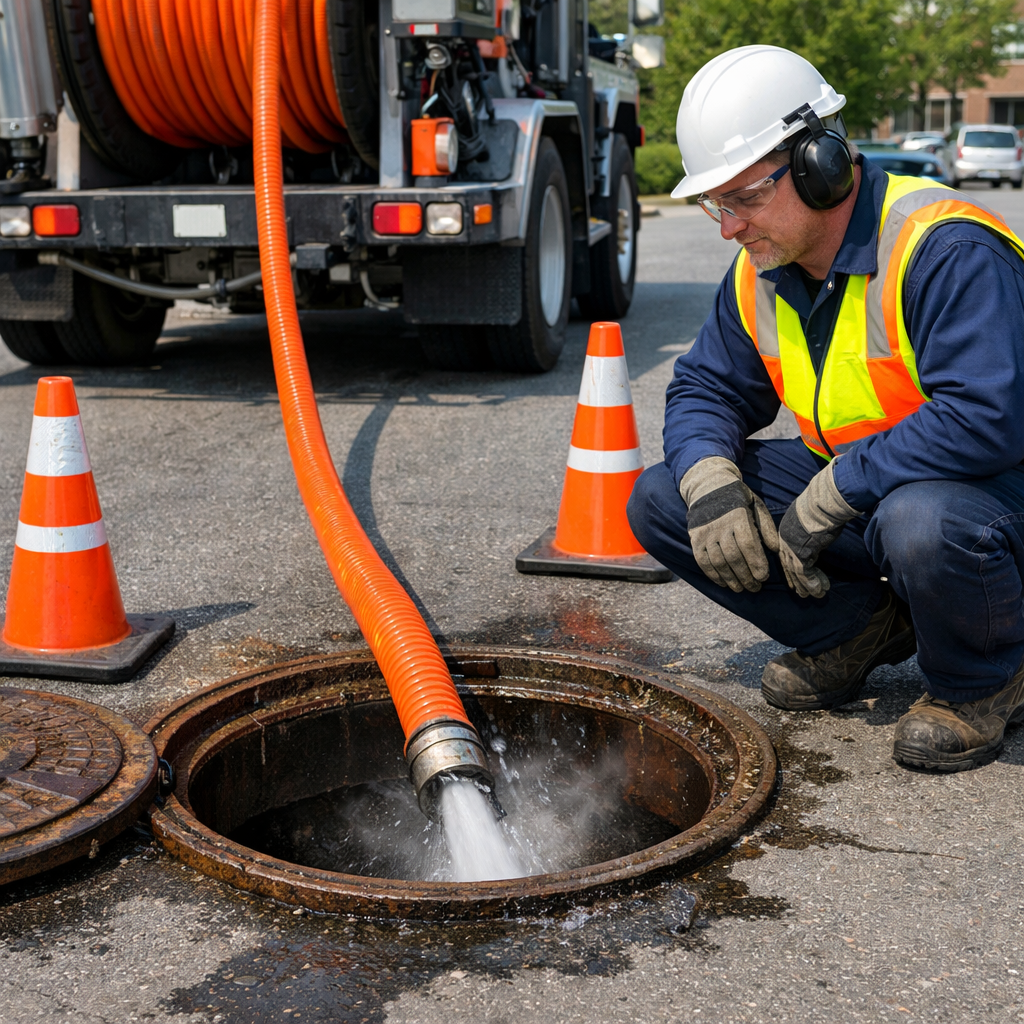 Desobstrução de esgoto com hidrojato em Barra Bonita SC