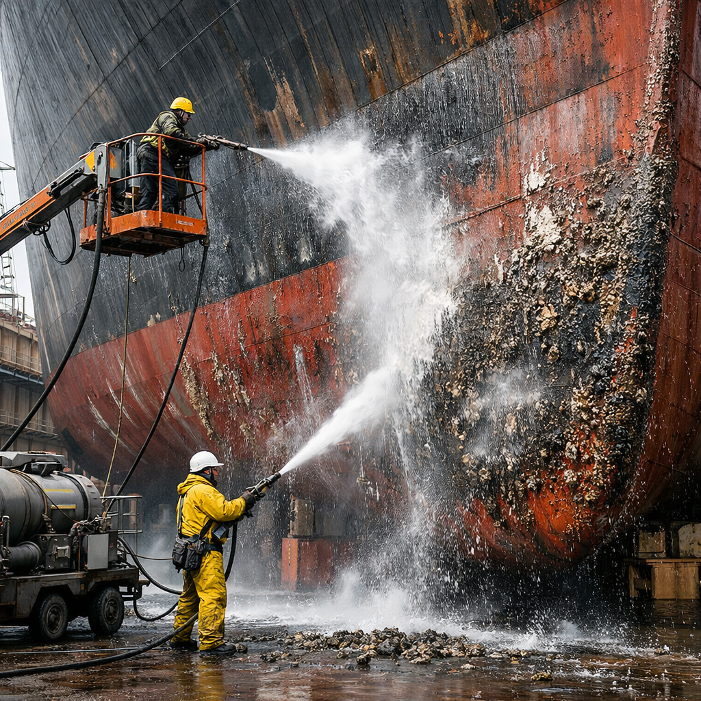 Limpeza de casco de navio em Barra Bonita SC