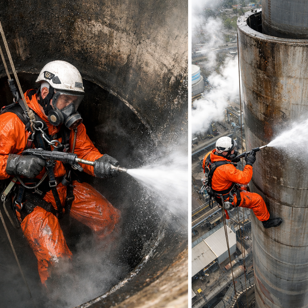 Limpeza de chaminés industriais em Barra Bonita SC