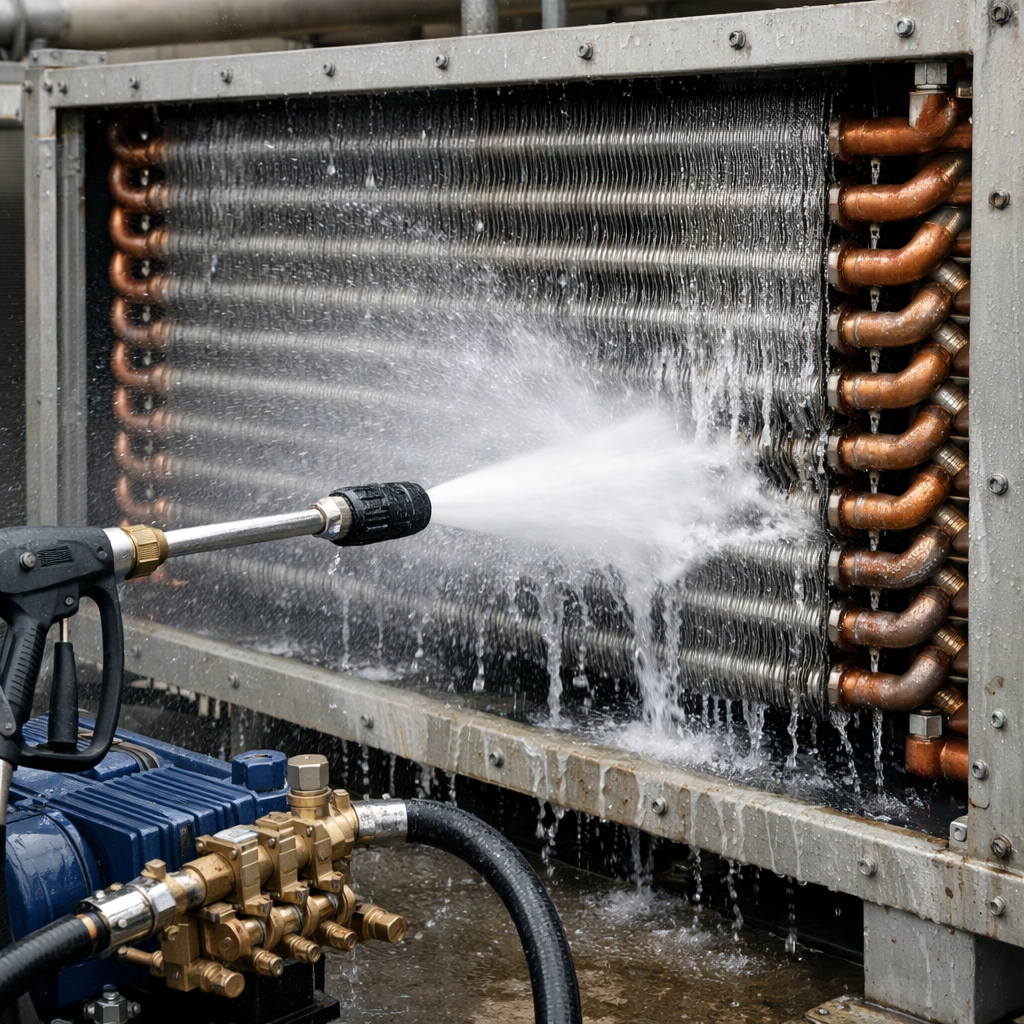 Condensadores Industriais: Limpeza e Recuperação de Performance