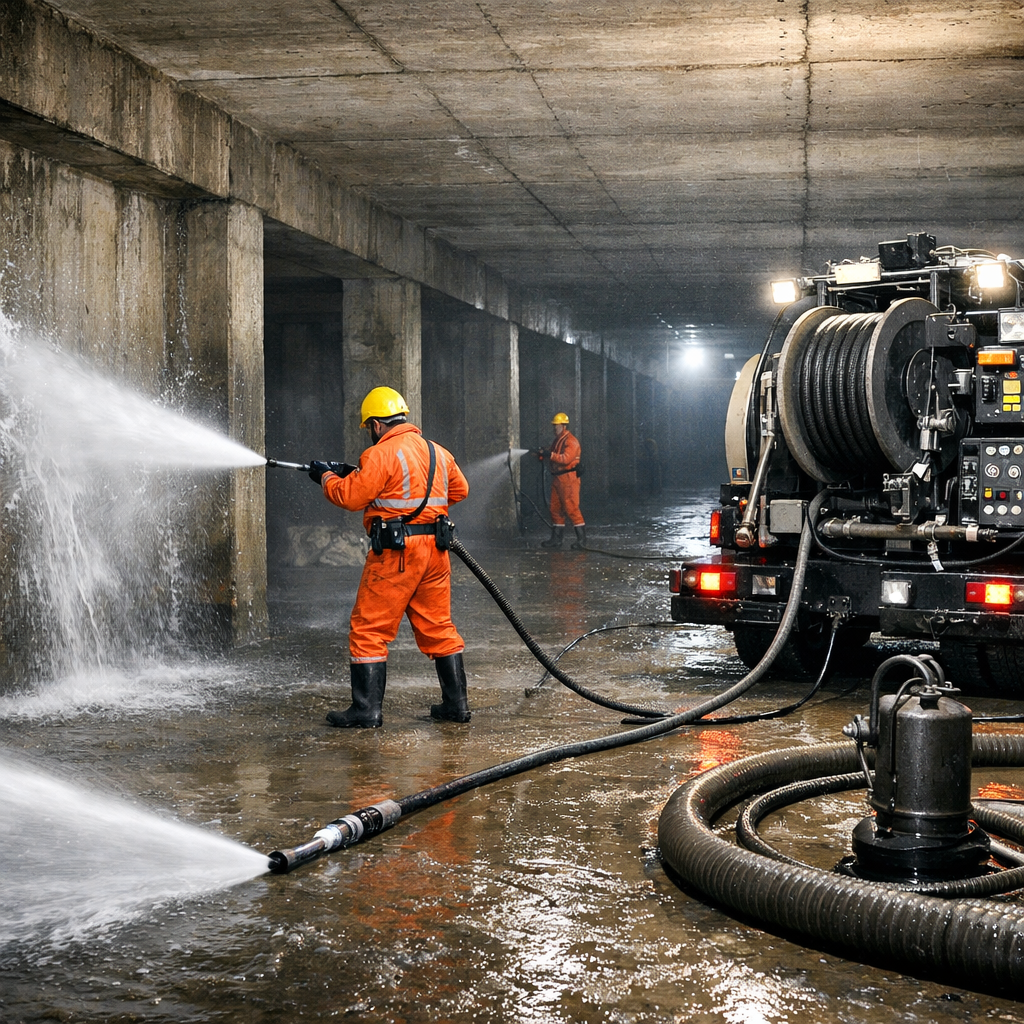 Limpeza de galerias pluviais com hidrojato em Barra Bonita SC